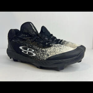 Boombah Women’s Softball Cleat size 8 Black / White PREOWNED